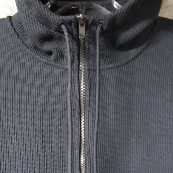 Time and Tru Grey Fleece-Lined Zip Up Jacket Size L - Picture 5 of 9